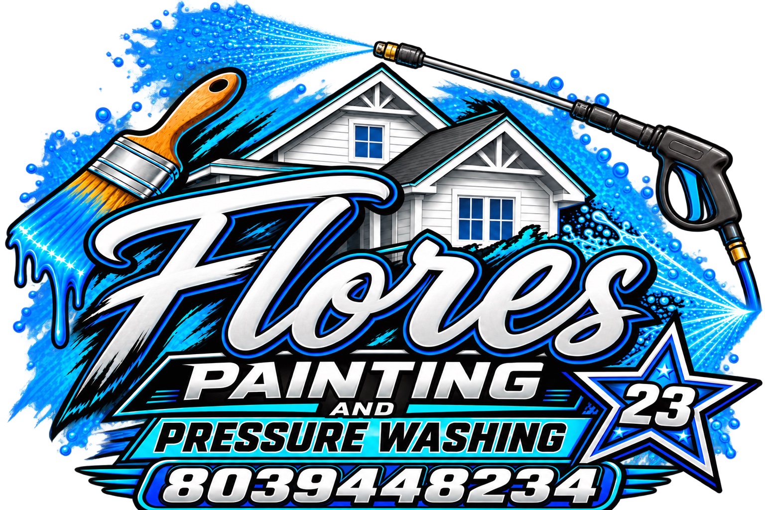Flores Painting and Pressure Washing logo